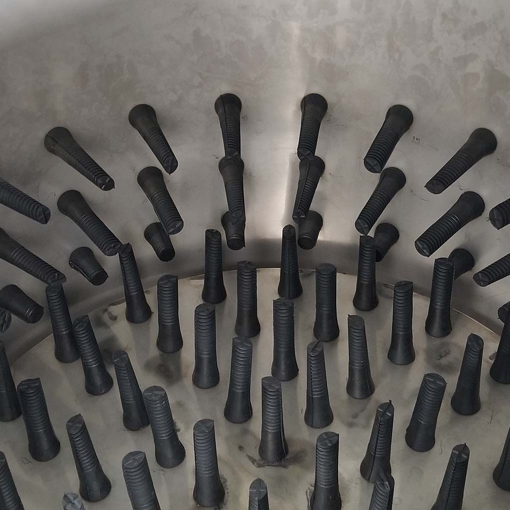fingers on inside of plucker.