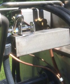 Rotary rack lock for hand crank scalder