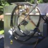 Side view of handn crank rotary scalder