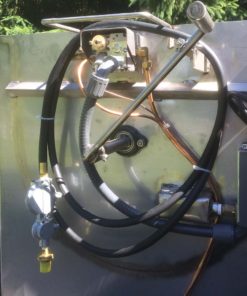 Side view of handn crank rotary scalder