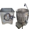 23" plucker and manual scalder combo