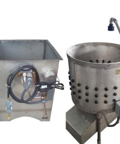 23" plucker and manual scalder combo