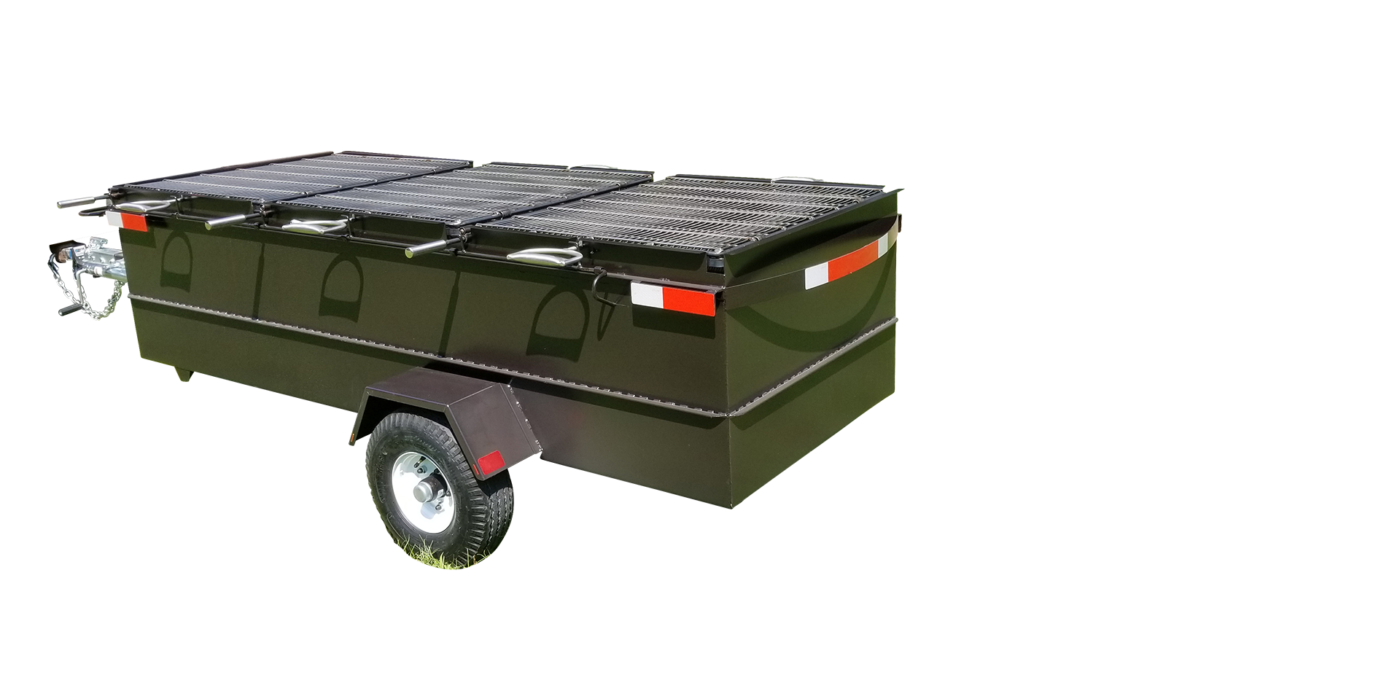 3 pit grill