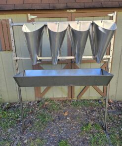 4 flat back cones mounted to a kill cone stand.