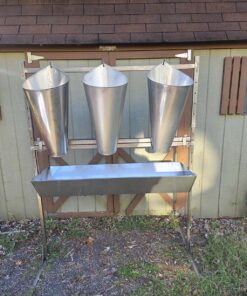 3 Large round kill cones mounted on a kill stand.