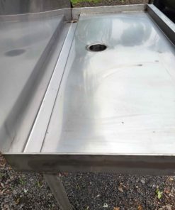 top view of table with backsplash