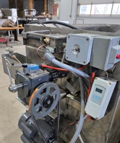 side view of poultry man scalder showing motor